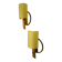 Pair of mid-century rattan wall sconces, Italy, circa 1960s