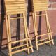 Bamboo counter or bar. (With 2 folding high chairs)