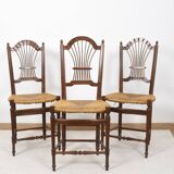 Decorative chairs, sheaf of wheat decor.