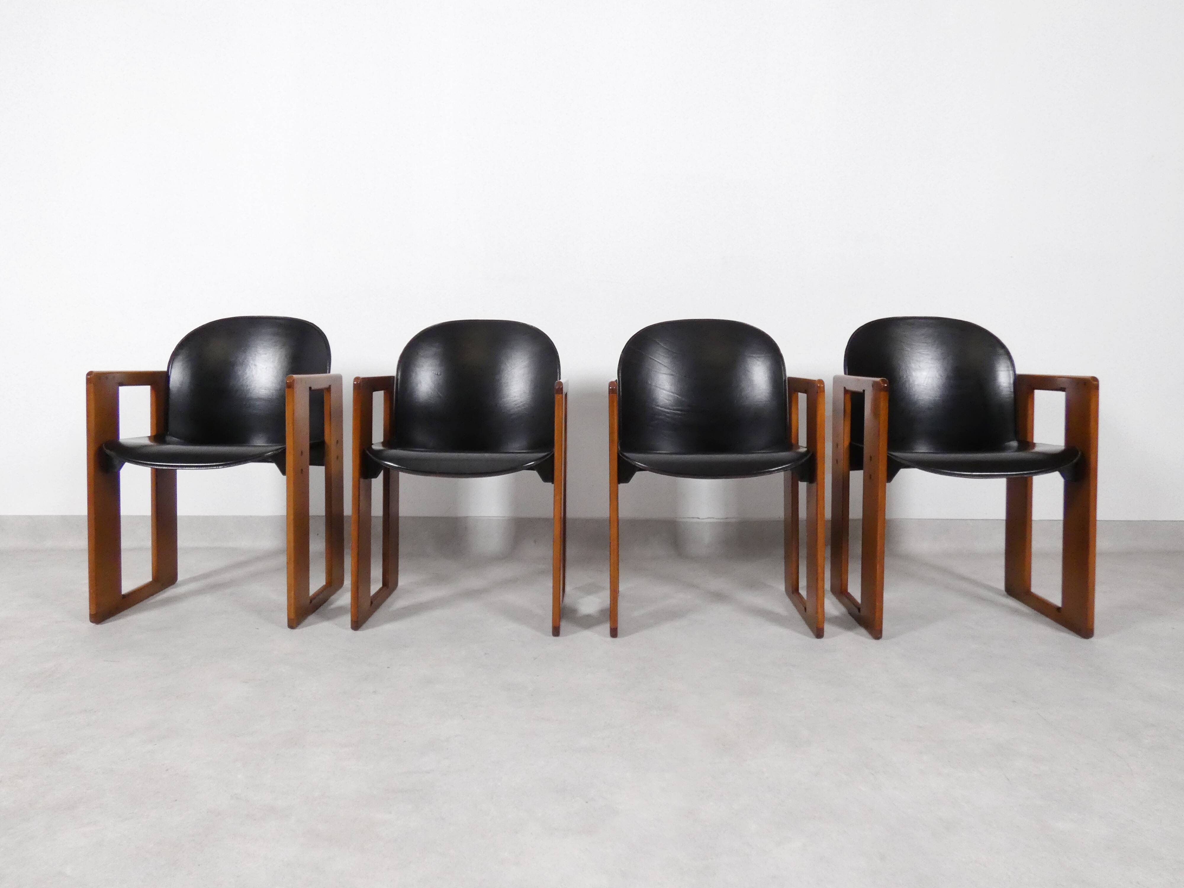 4 dining chairs - 'Dialogo' - Afra & Tobia Scarpa