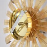 Wall lamp golden flower
