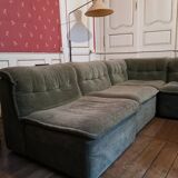Rolf Benz XXL modular sofa 9 velvet modules