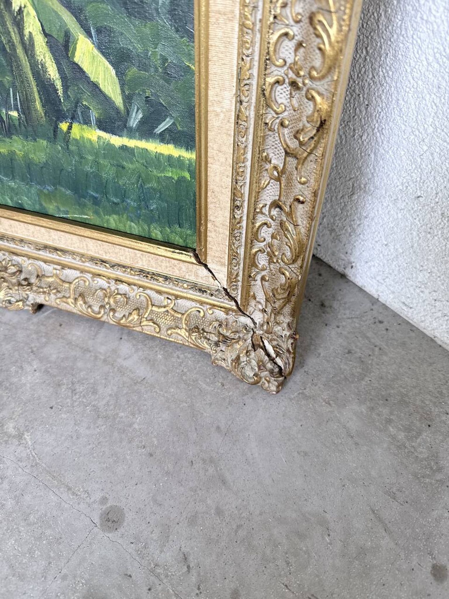 Framed oil painting "forest"