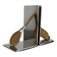 Pair of bookends, tennis racket.