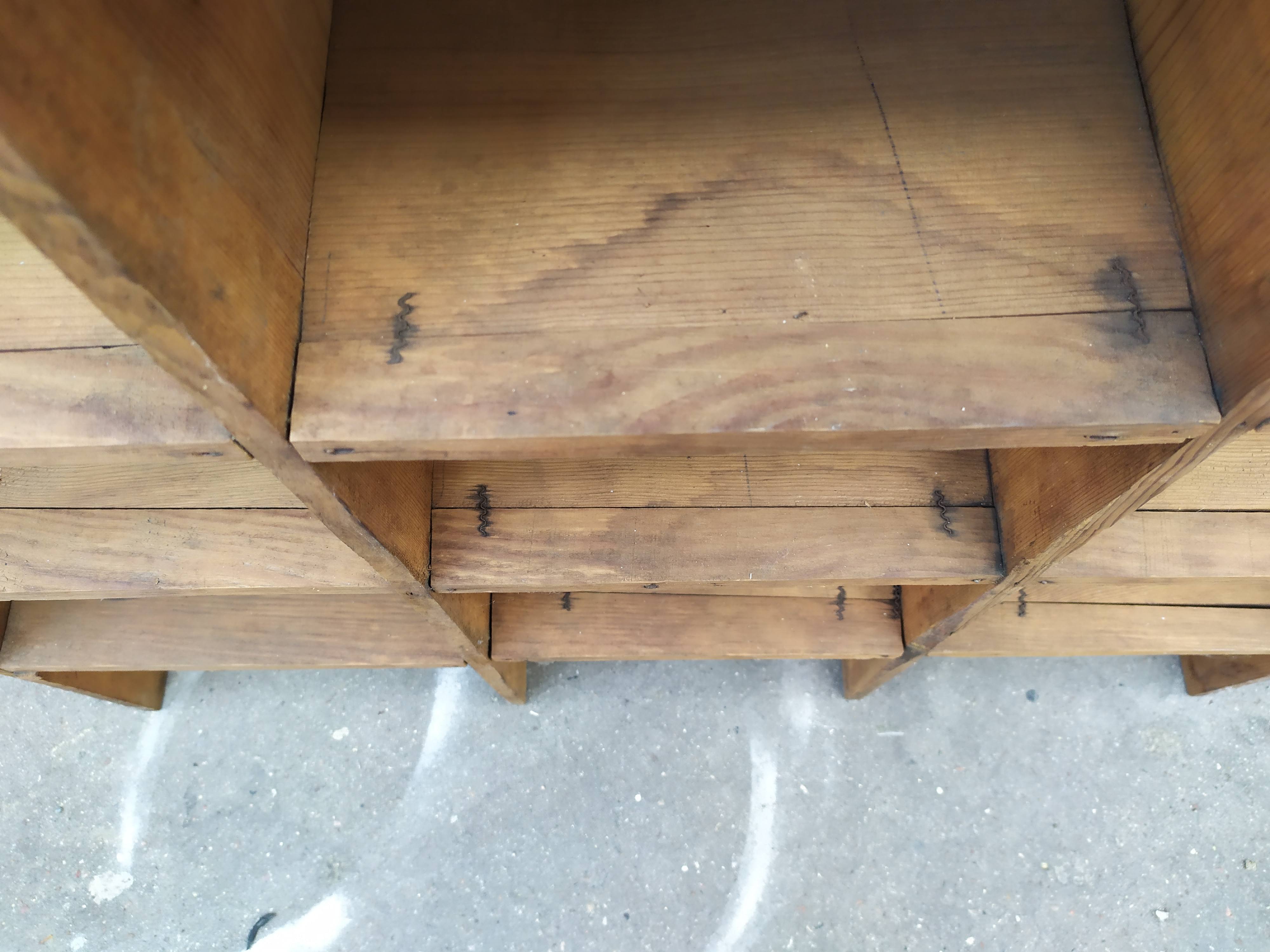 Wood-burning storage unit with an industrial locker