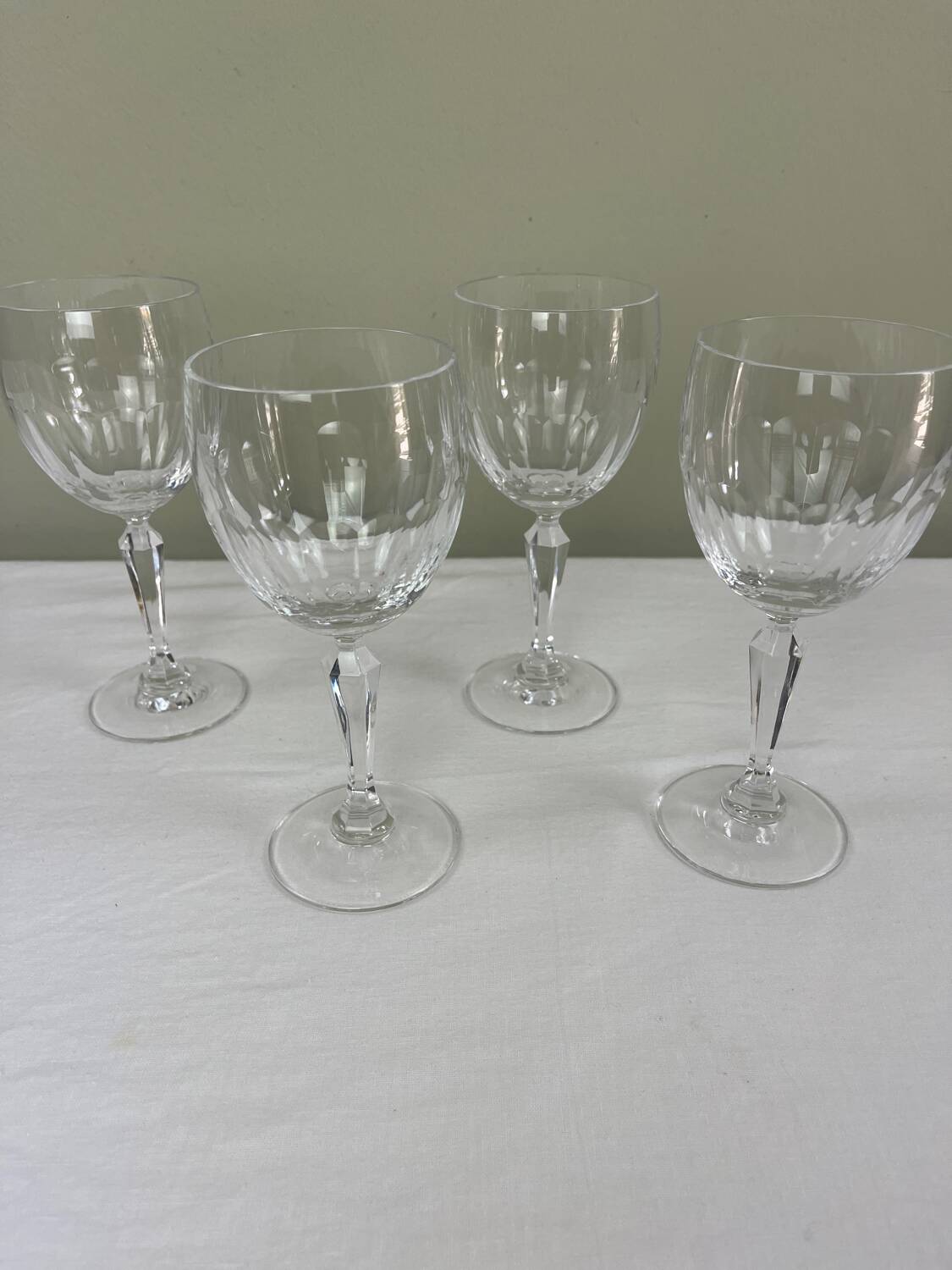 Crystal water glasses
