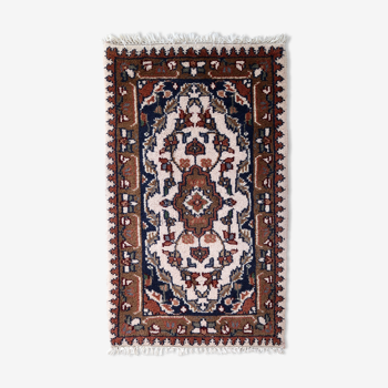 Tapis vintage persan hamadan fait main 60cm x 97cm 1970s