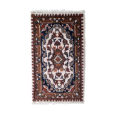 Vintage persian carpet hamadan handmade 60cm x 97cm 1970s