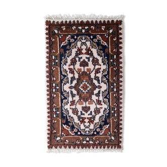 Vintage persian carpet hamadan handmade 60cm x 97cm 1970s