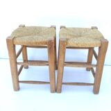 Lot 2 straw stools