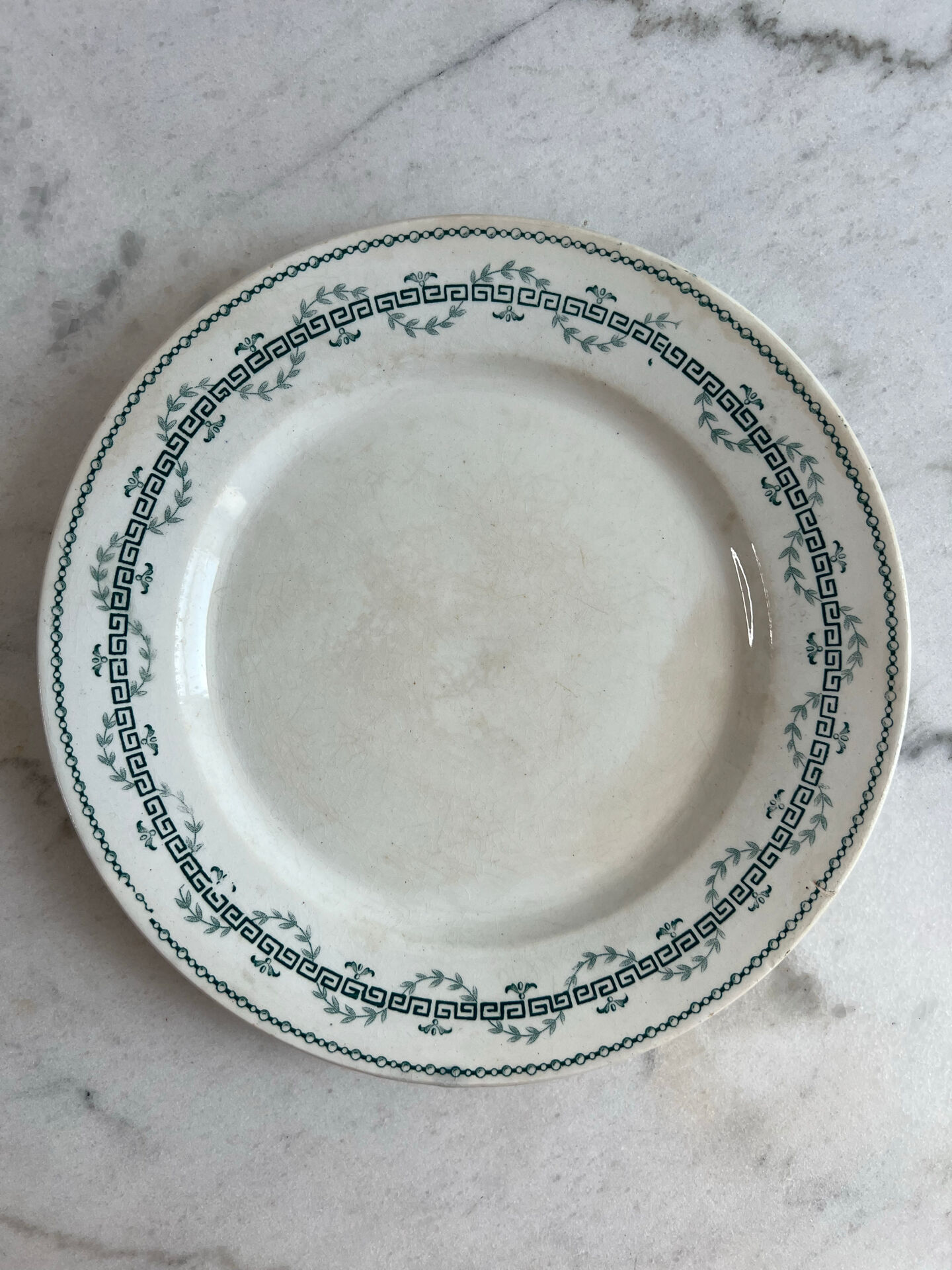 Lot de 2 assiettes plates GIEN, Collection Austerlitz