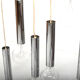 Danish 15 Chromed Spots Chandelier 1960s