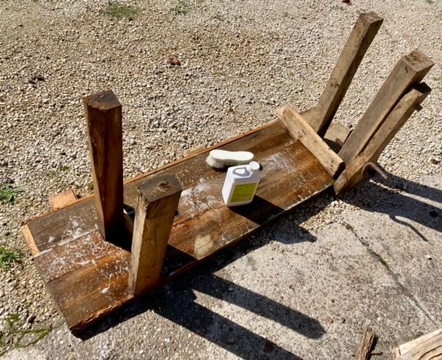 Authentic old workbench