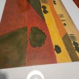 Landscape painting countryside