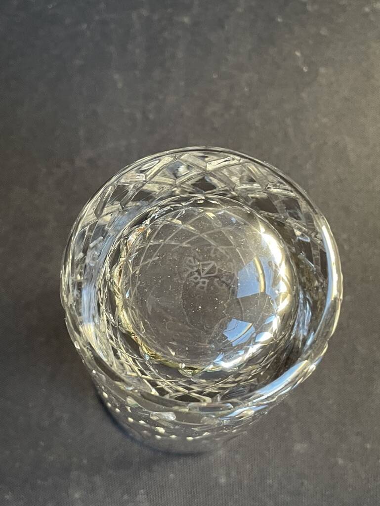 4 Large cut crystal glasses – Cristalleries Royales de Champagne