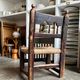 Low chair in wood and straw, Spanish folk art 17th-18th century no. 1
