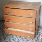 Chest of drawers 60s - spindle feet