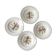 Lot de 4 assiettes creuses Digoin Sarreguemines
