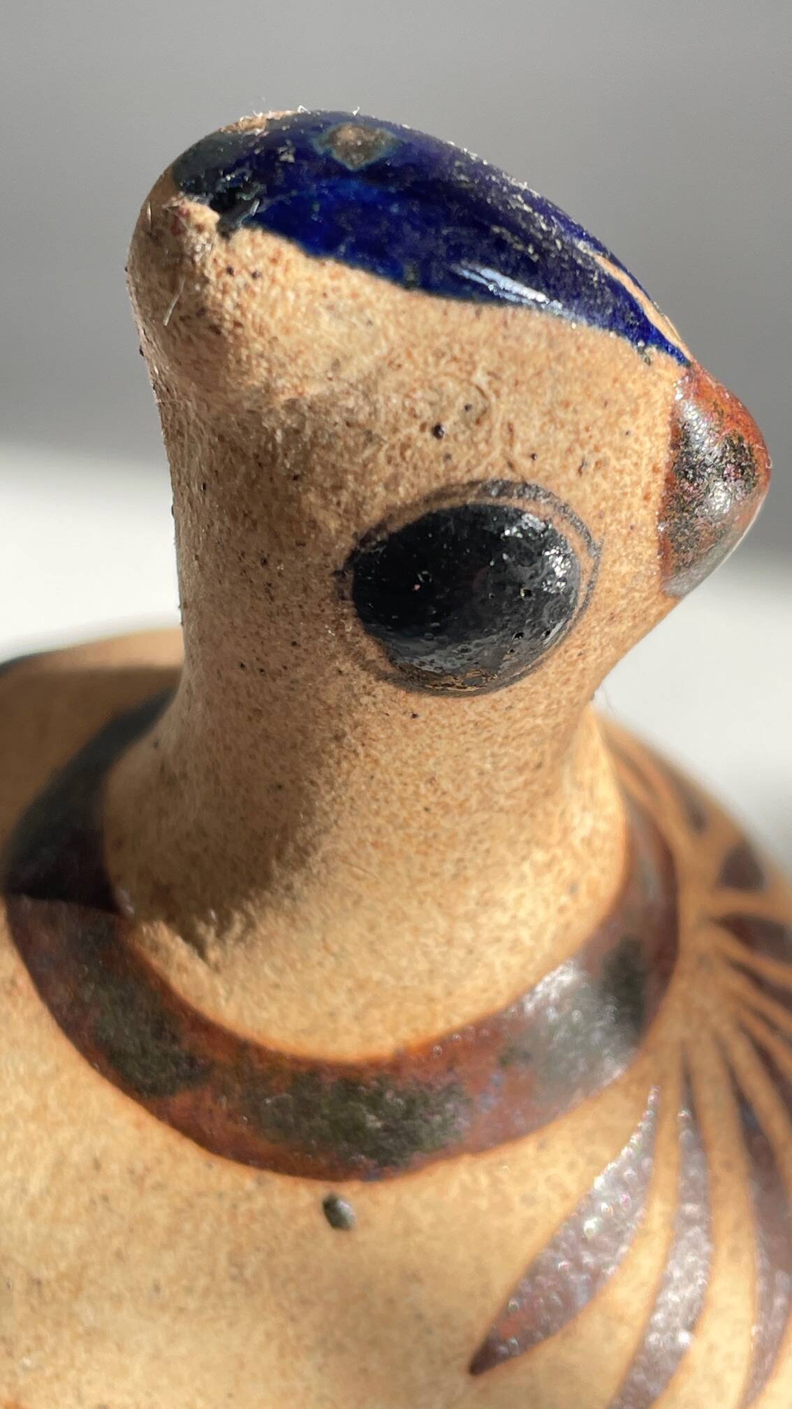 Bird handmade stoneware mexico vintage