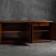 Architectural modernist sideboard, France, mid-20th century