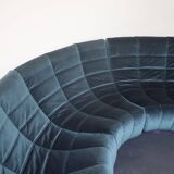 Rare and Exceptional 'Gilda' Circle Sofa in Velvet by Michel Ducaroy, 1972