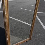 Rectangular gold mirror 161x94cm