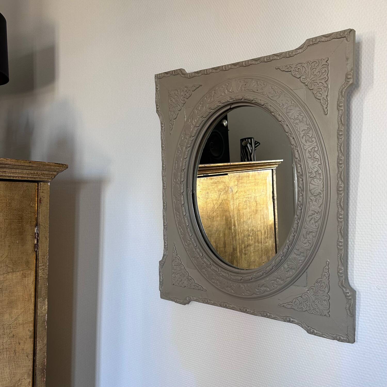 Napoleon III mirror repainted