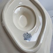 Saucière gien guirlandes 1937 terre de fer