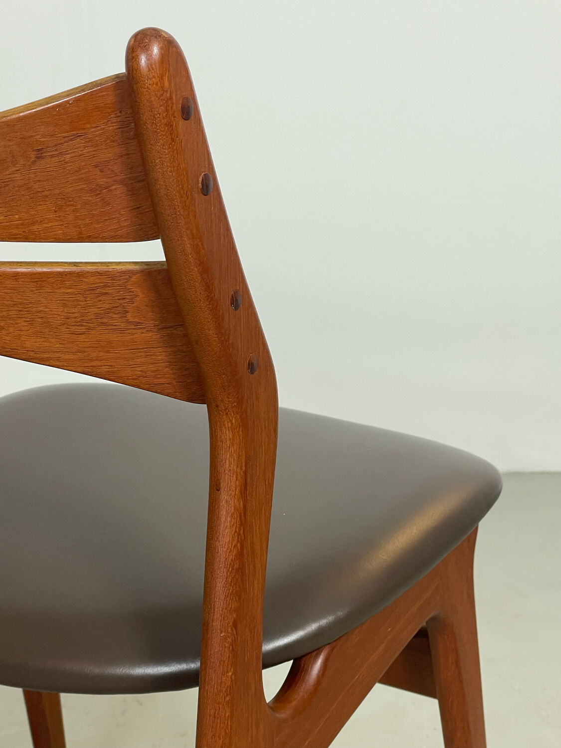 Teak dining chairs by Erik Buch Denmark 1960s