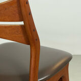 Teak dining chairs by Erik Buch Denmark 1960s