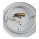 Ceiling light or circular wall light in orange lacquered metal and perspex 1960