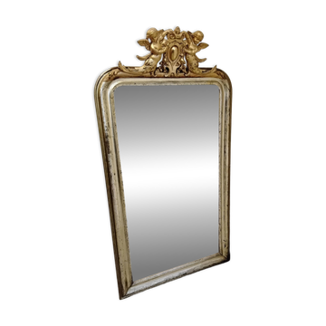 Miroir ancien Cadre doré avec angelots