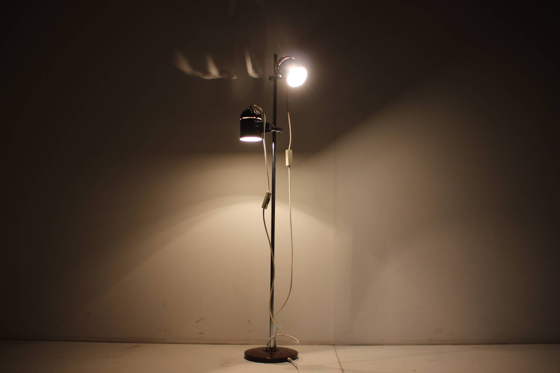 1970s Stanislav Indra Chrome Plated Floor Lamp, Czechoslovakia