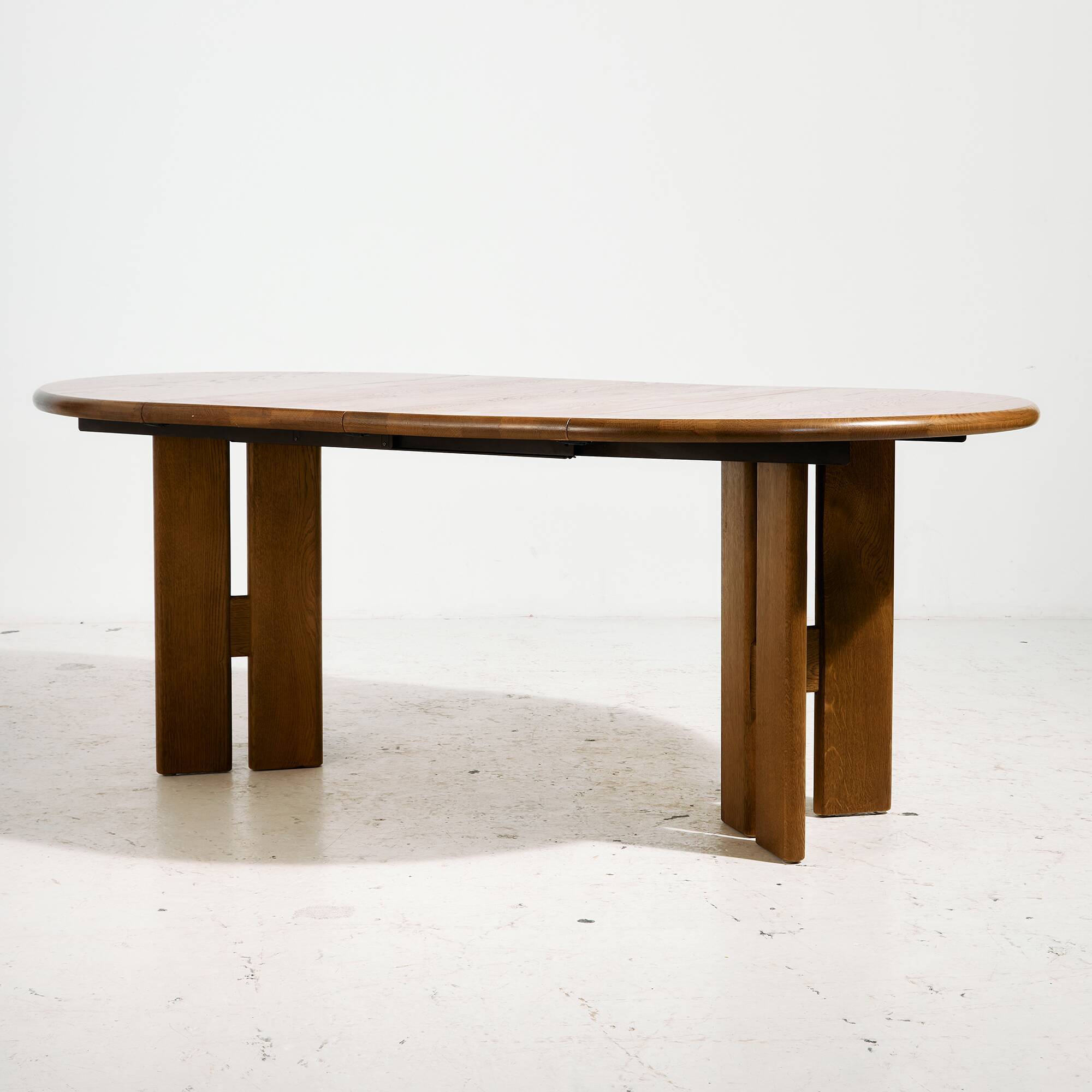 CJ Rosengaarden oak dining set, Set of 7