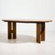 CJ Rosengaarden oak dining set, Set of 7