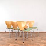 Chaises Mid-Century Modèle 3107 par Arne Jacobsen pour Fritz Hansen, 1987, ensemble