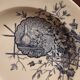 French vintage soup plate, R. Lafitte, Terre de Fer, Salins
