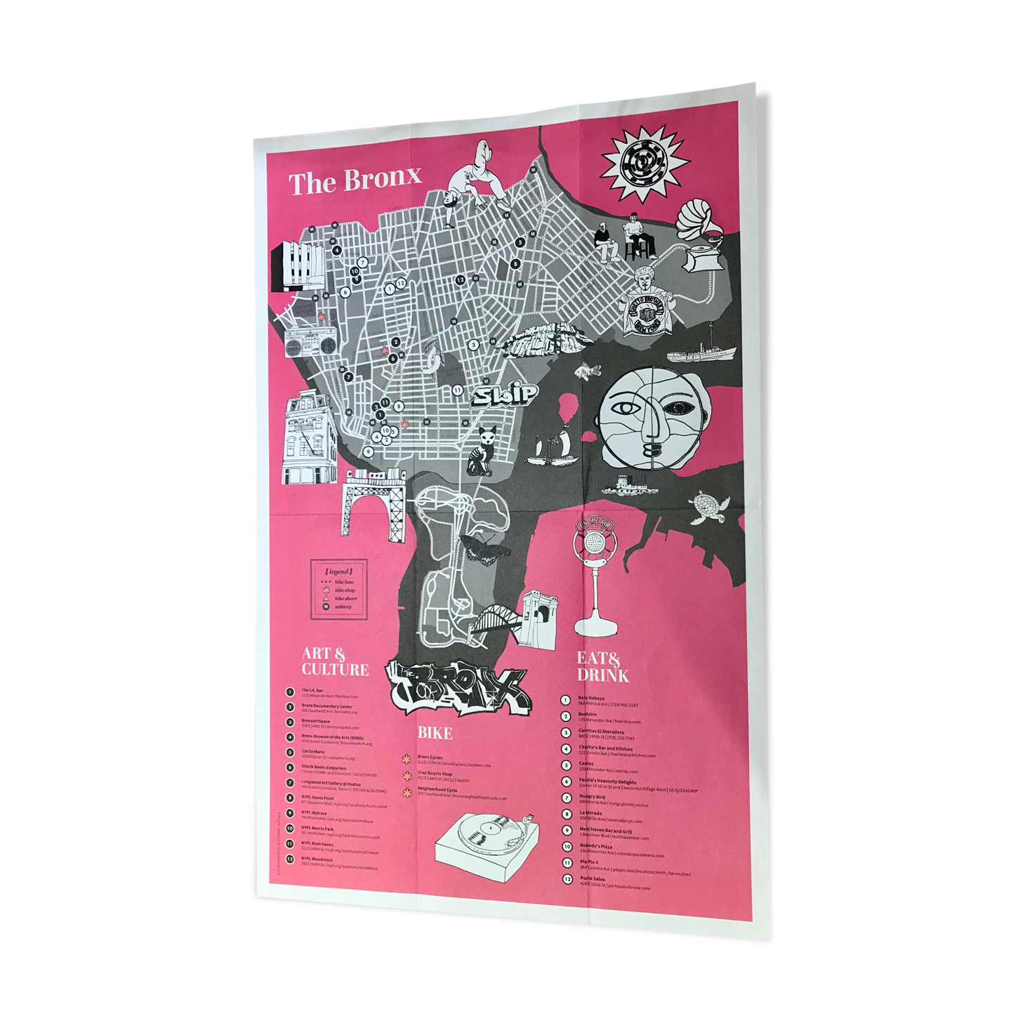 Illustration Map's Bronx New York