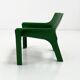 Fauteuil Vicario vert par Vico Magistretti pour Artemide, 1970