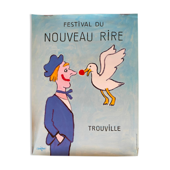 Original poster "Trouville Festival du nouveau rire" 46x61cm 90's