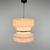 Mid-century glass pendant, 1980's, czechoslovakia