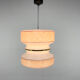 Mid-century glass pendant, 1980's, czechoslovakia