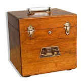Mahogany and brass box, early twentieth