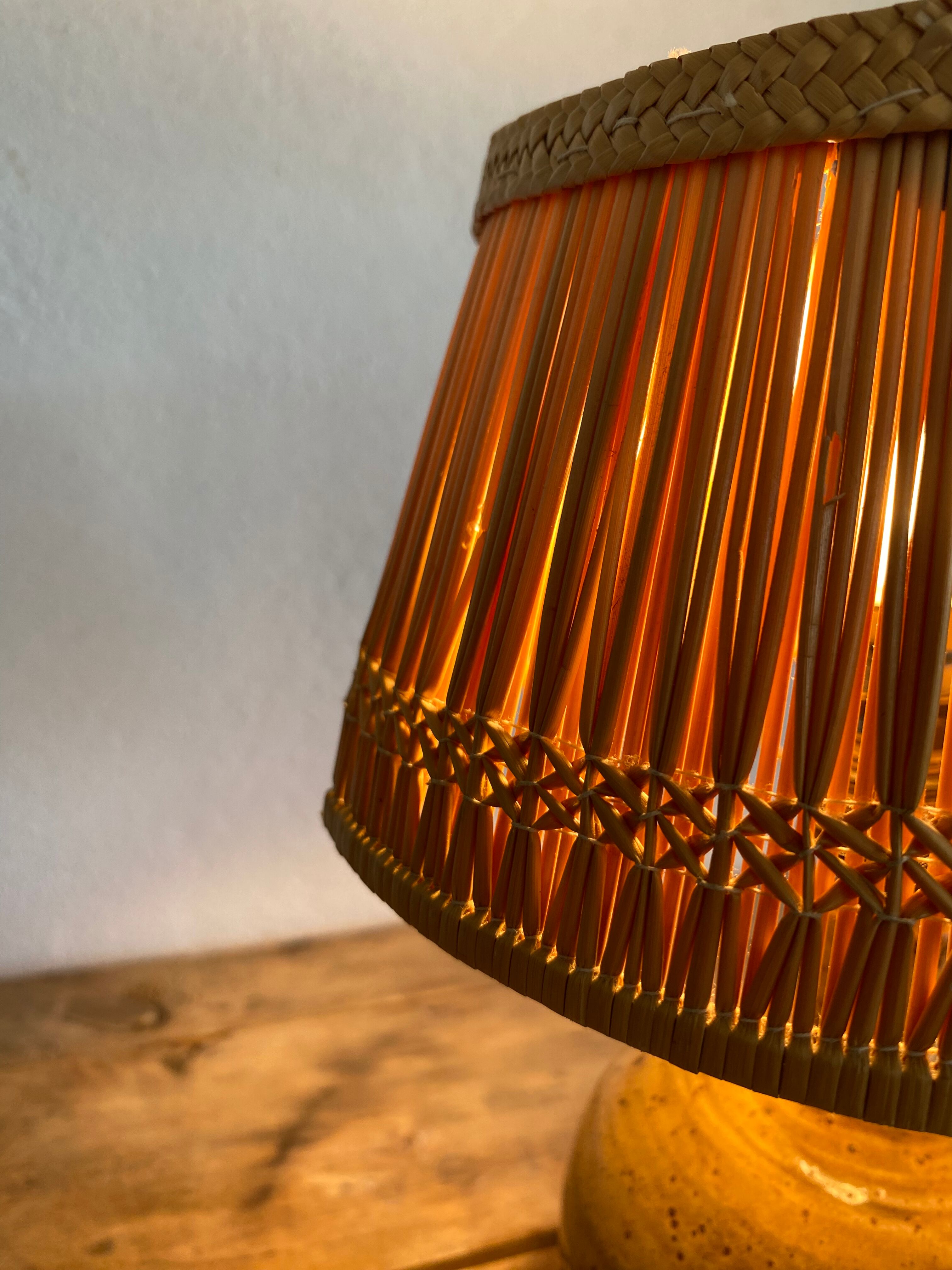 Pyrite stoneware lamp