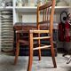Luterma bistro chair in embossed beech, "shell" pattern.