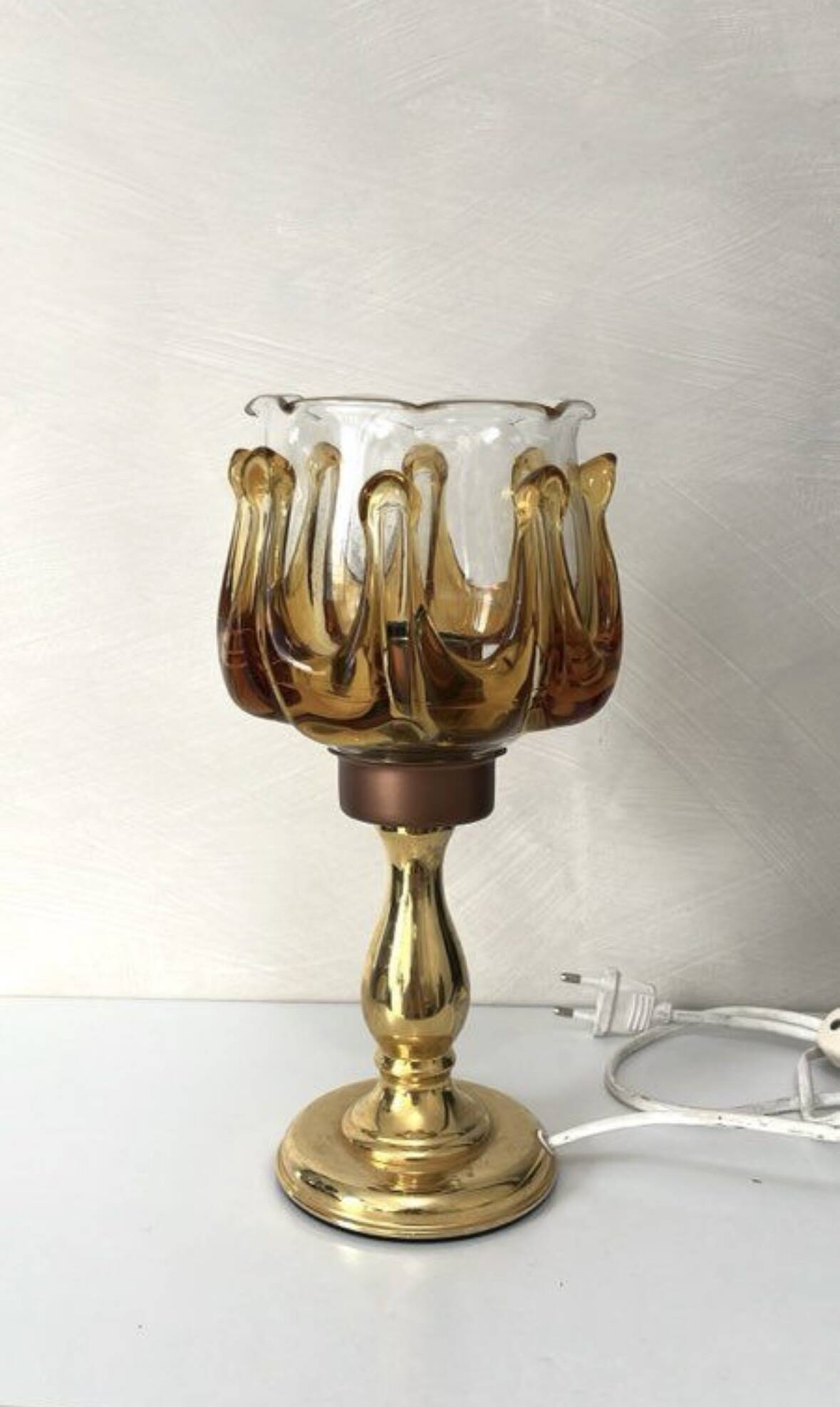Vintage glass lamp Oberglas, Austria 1970s