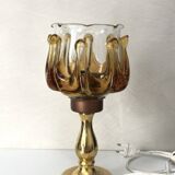 Vintage glass lamp Oberglas, Austria 1970s