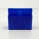 Blue transparent magazine rack by Giotto Stoppino for Kartell, 1970.