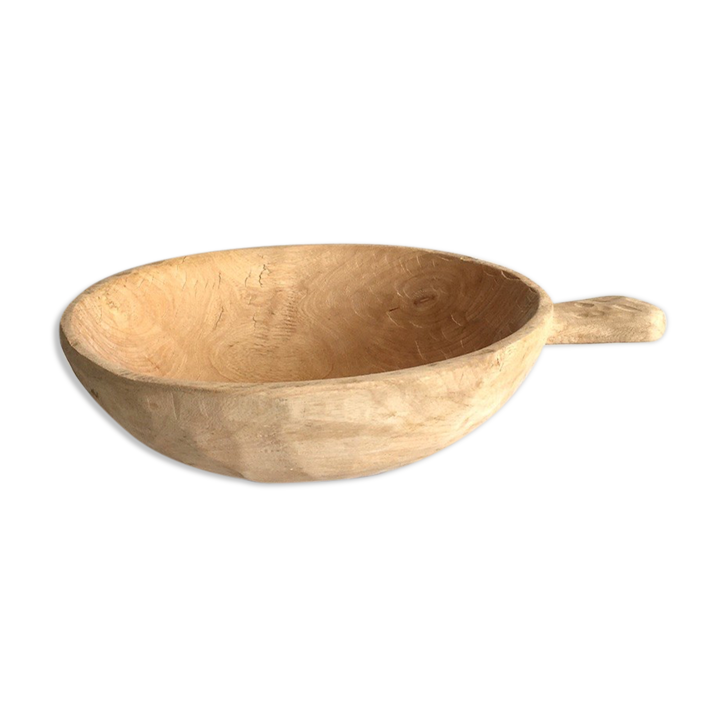 Ethnic wood fruit cut