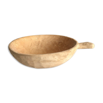 Ethnic wood fruit cut